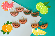Load image into Gallery viewer, Citrus Slice Earrings
